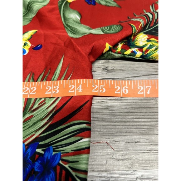 Vintage R&R Hawaiian Shirt Red Hibiscus Aloha Surfer Men's Size 2XL - Picture 5 of 6